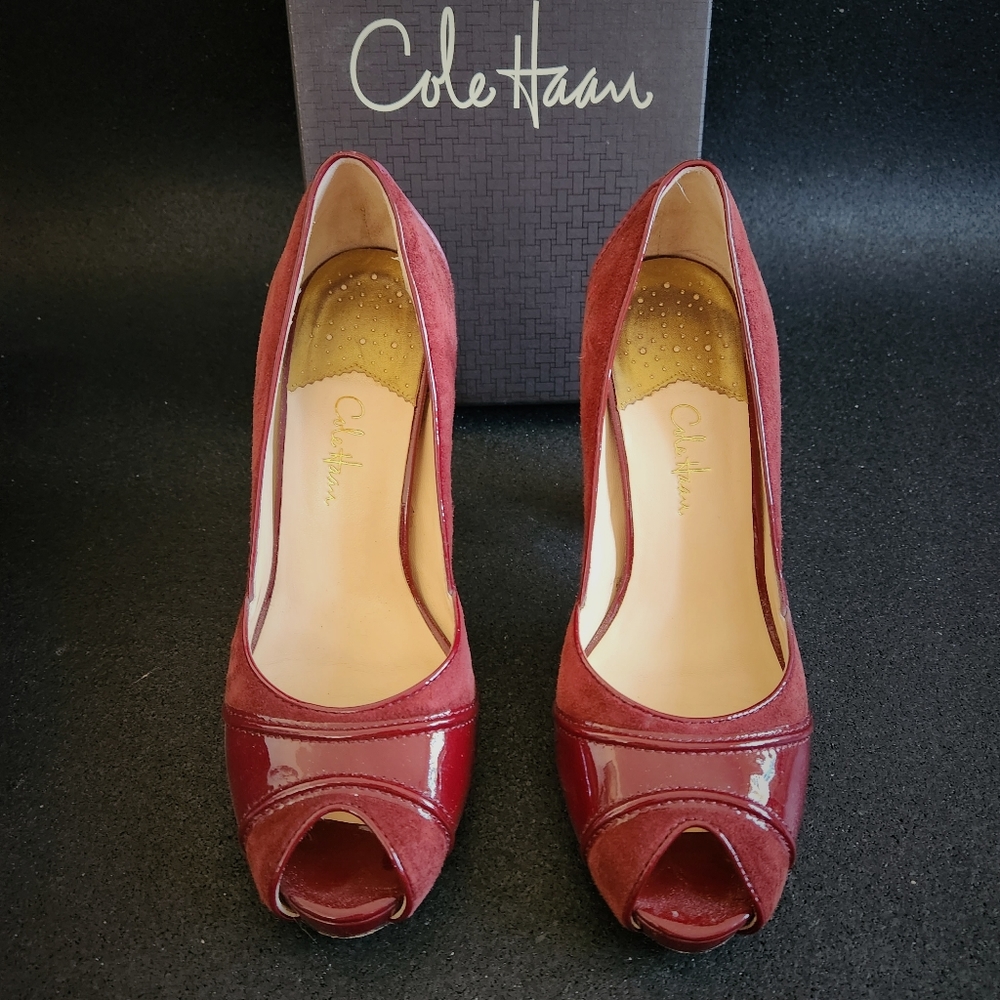 Cole Haan Dalya Air Pump Wine Suede